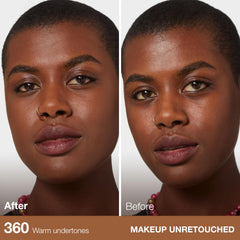 MAYBELLINE swatch of Mocha on deeper skin tone demonstrating true color match benefit