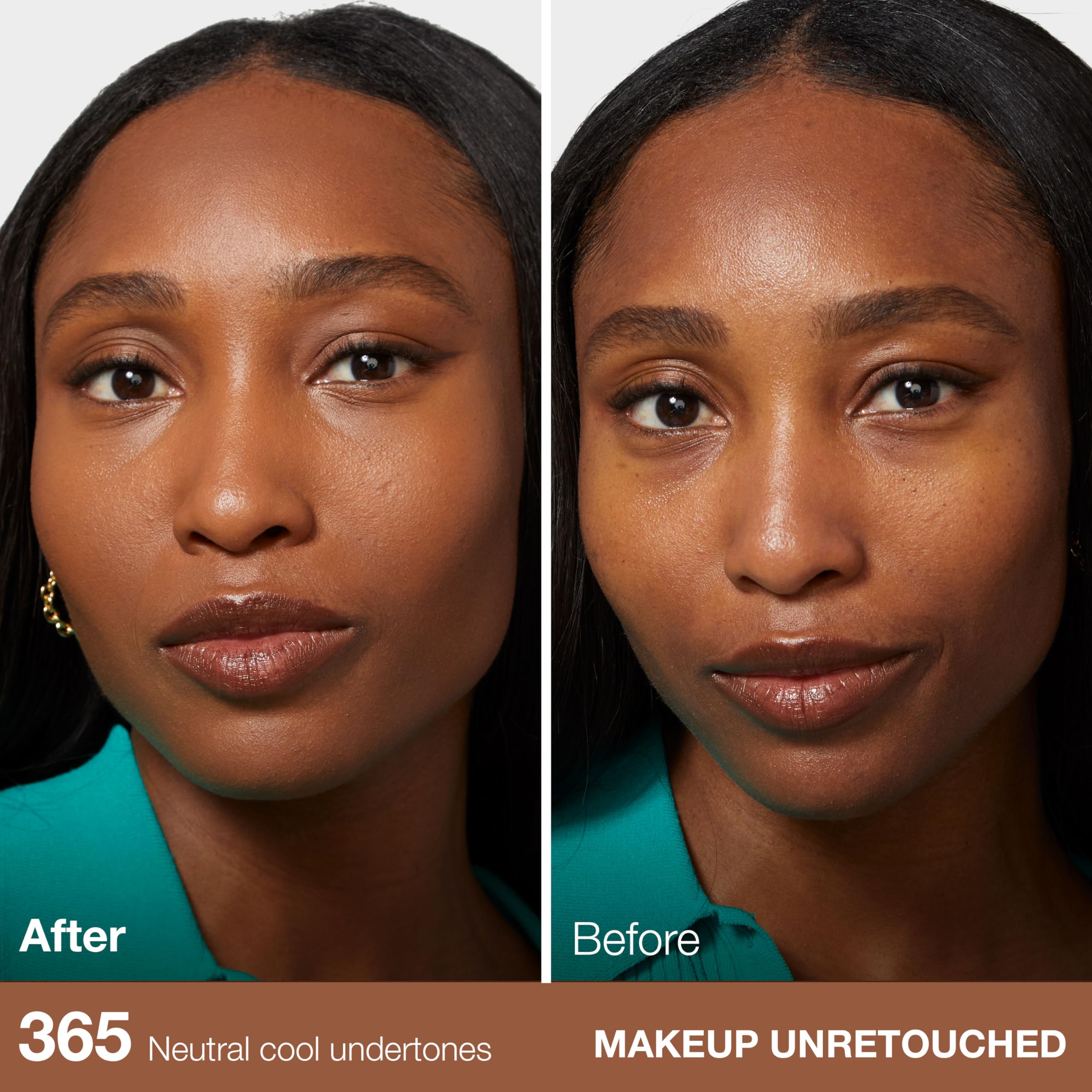 Maybelline swatch of Nutmeg on skin, clear shade match and coverage