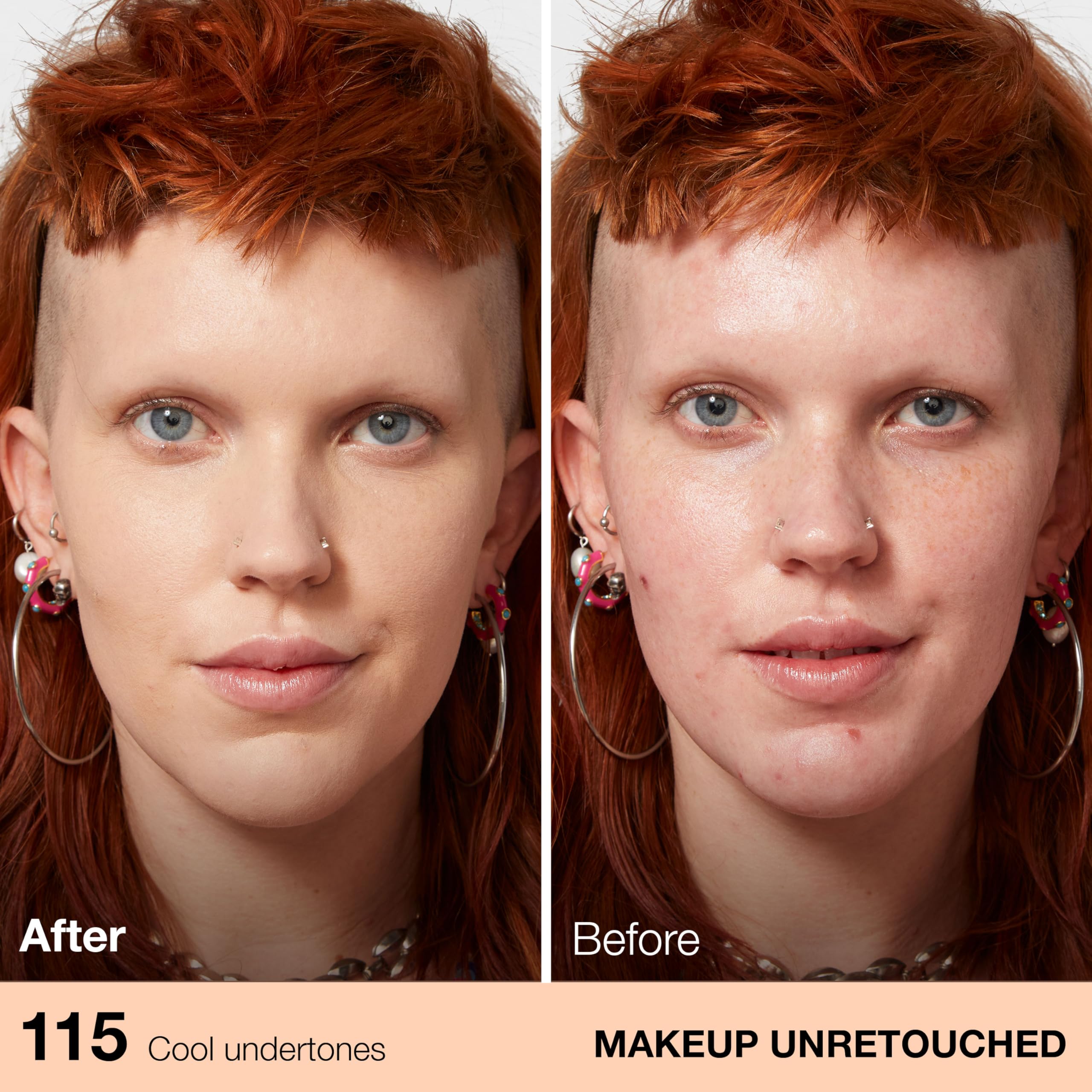 Maybelline Fit Me texture close-up displaying smooth liquid and blendability