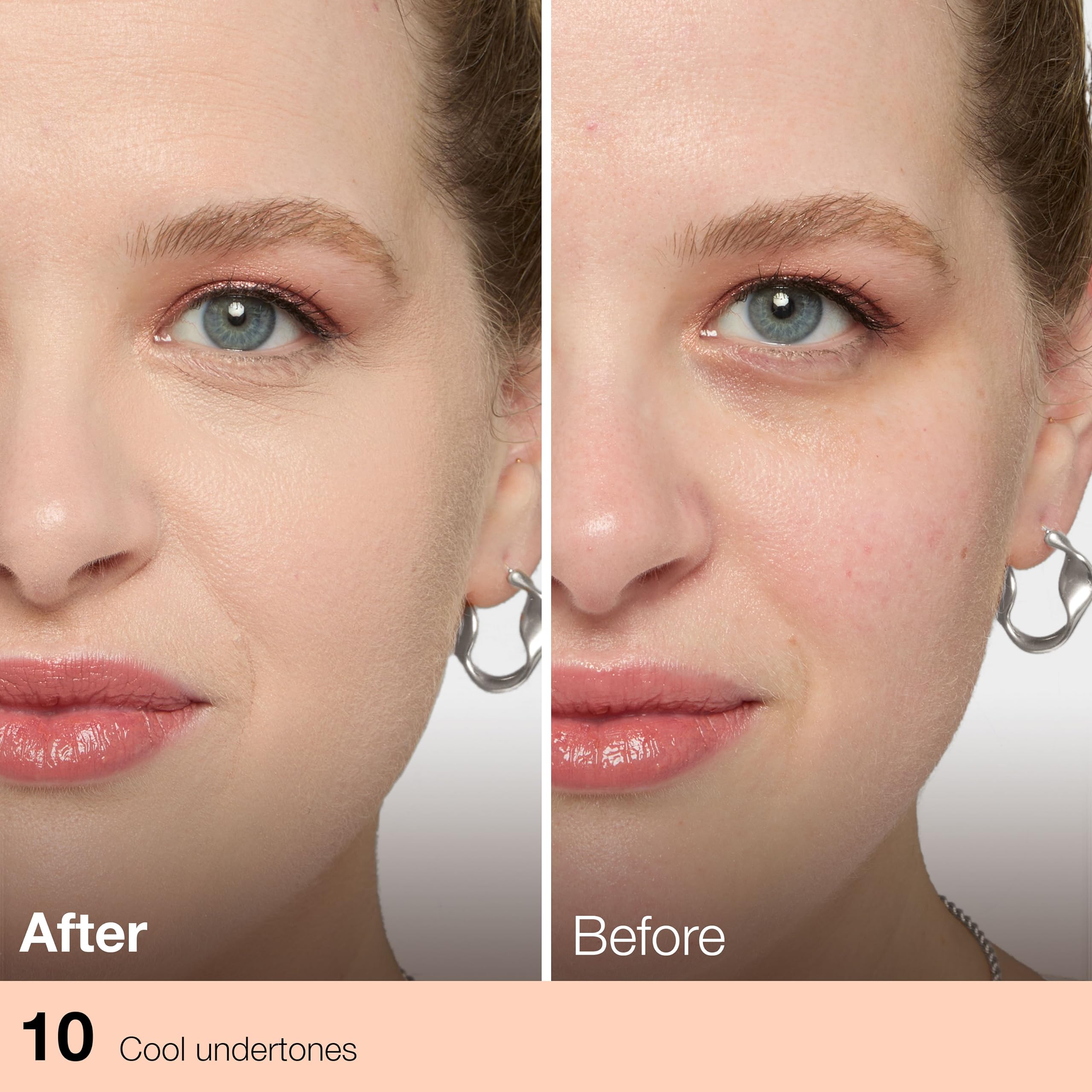 MAYBELLINE Fit Me texture close-up showing lightweight blendable formula