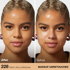 Maybelline pump close-up revealing smooth liquid texture for even coverage
