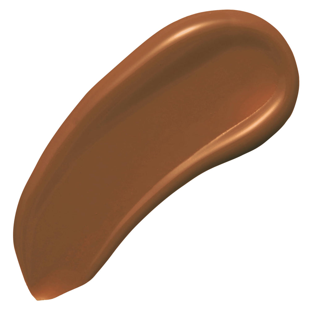 Maybelline texture dispensed from pump highlighting smooth, lightweight finish