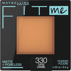 Maybelline compact front view showing Toffee shade and compact design for easy touch-ups