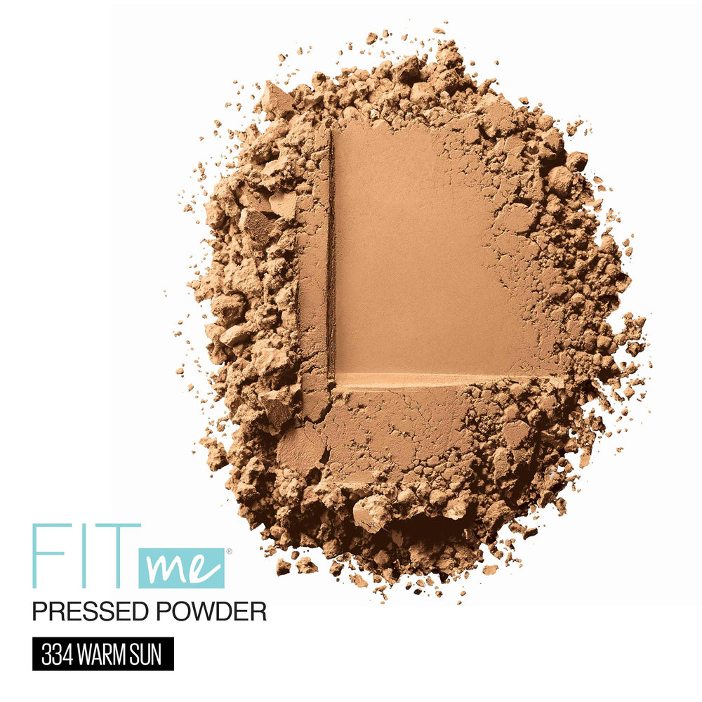 MAYBELLINE Fit Me applied on model's T-zone demonstrating Warm Sun shade controlling shine for natural finish