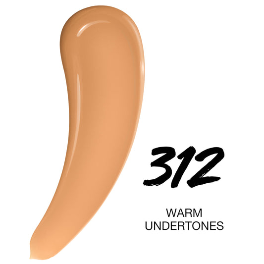 Maybelline foundation texture close-up demonstrating smooth blendability