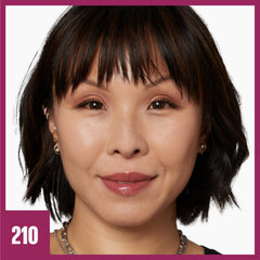 Maybelline foundation texture swiped on skin showing smooth, moisturizing finish