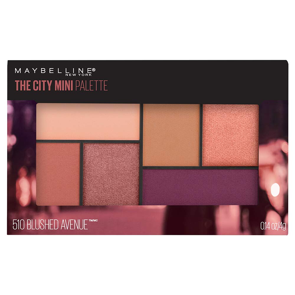 Maybelline front palette showing six shades and compact design for quick looks