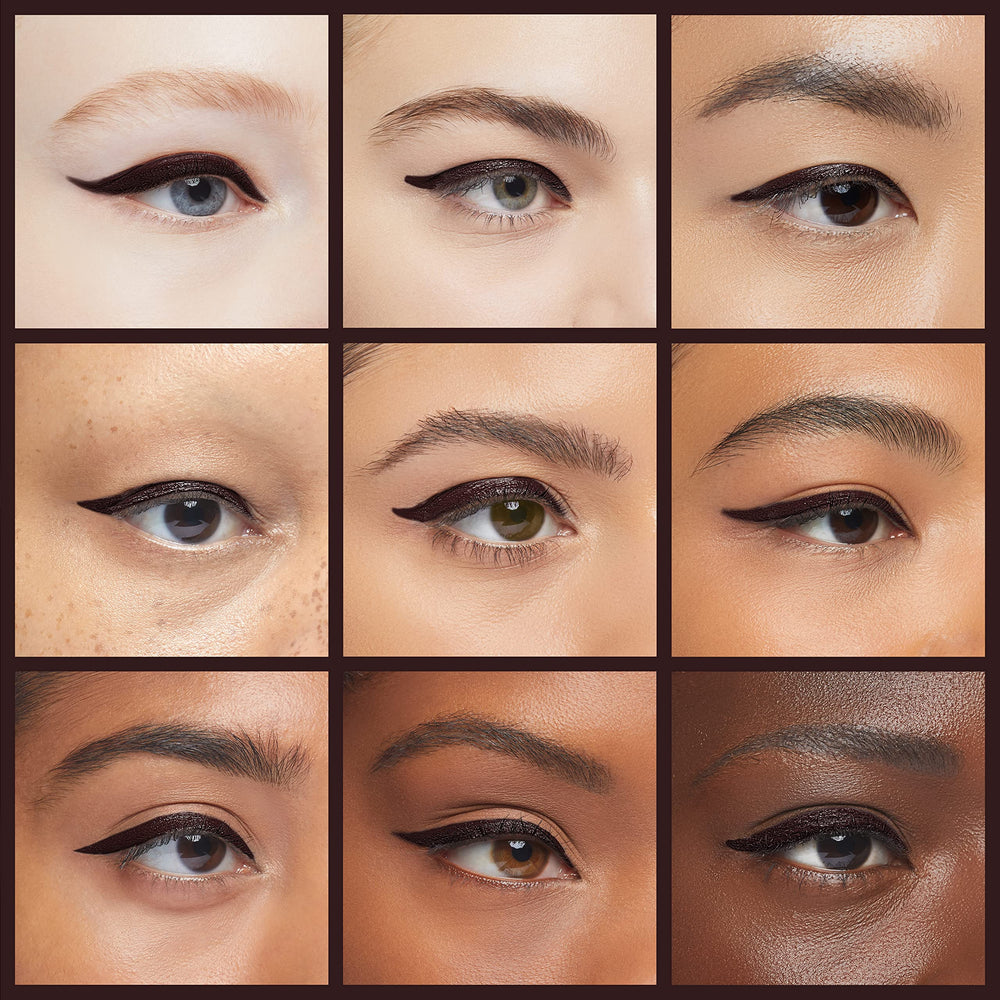 MAYBELLINE eyeliner worn by model demonstrating warm brown definition for everyday looks