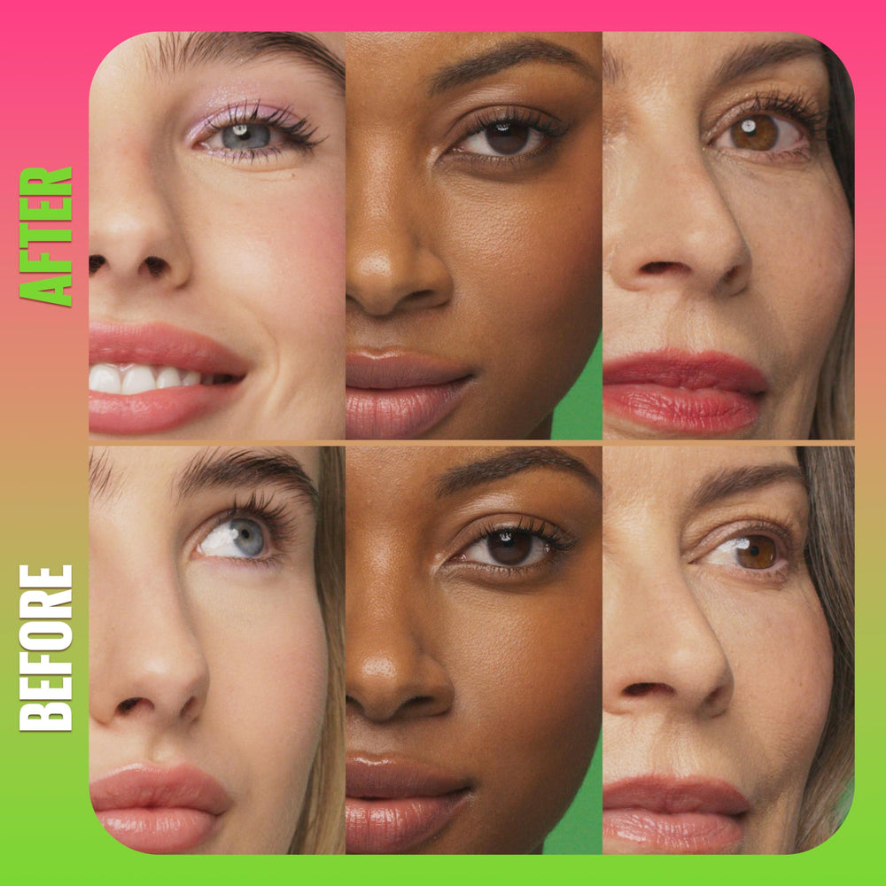 Maybelline Great Lash brush close-up demonstrating curved lash-building design
