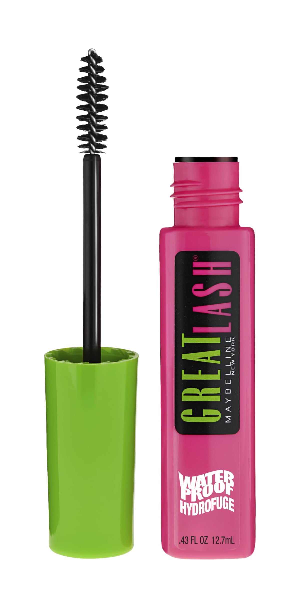 Maybelline Great Lash front packaging showing product and shade Very Black benefit long‑lasting hold