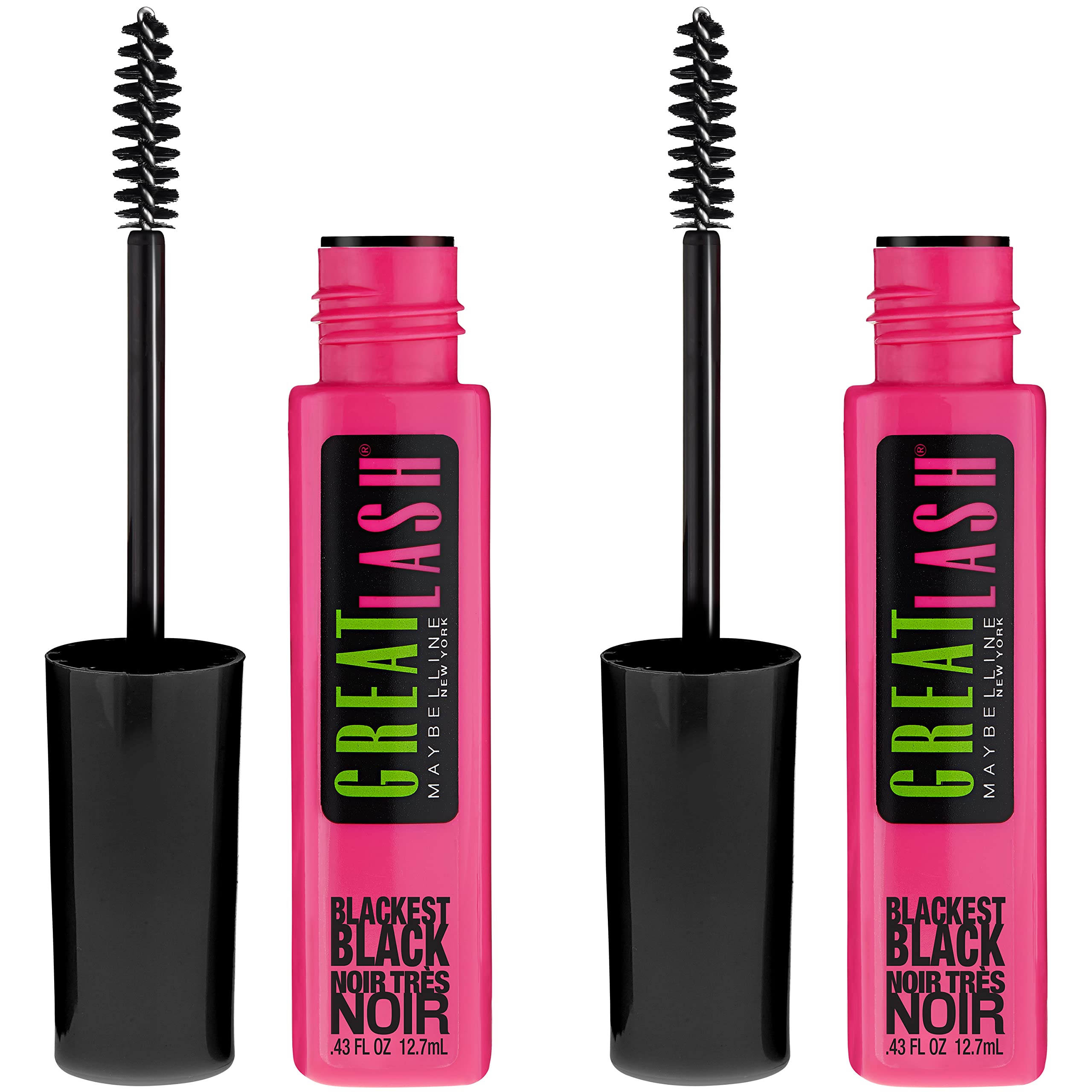 Maybelline Great Lash front packaging showing classic tube and shade