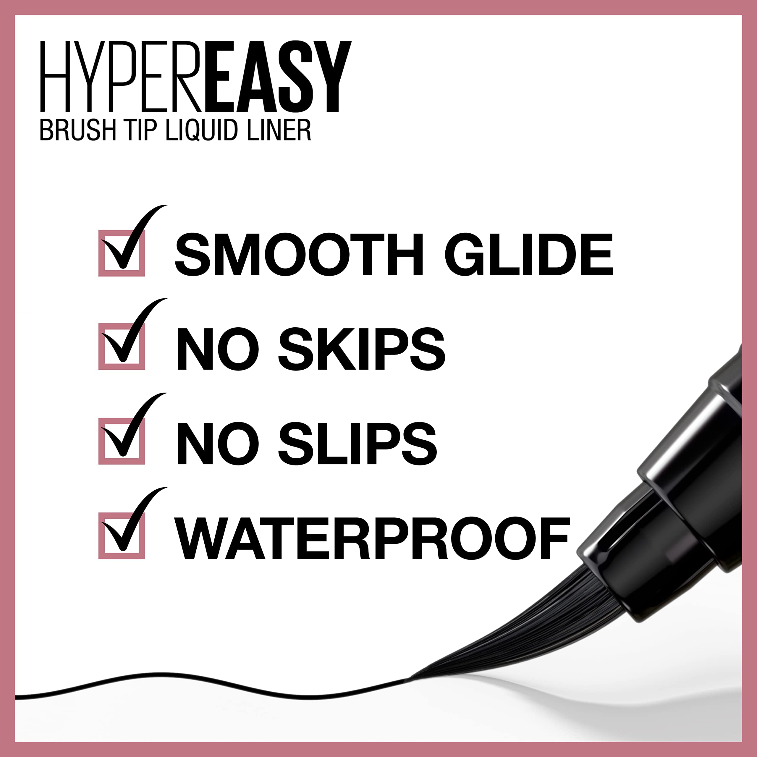 Maybelline Hyper Easy flex-tip close-up illustrating soft tip and smooth glide benefit