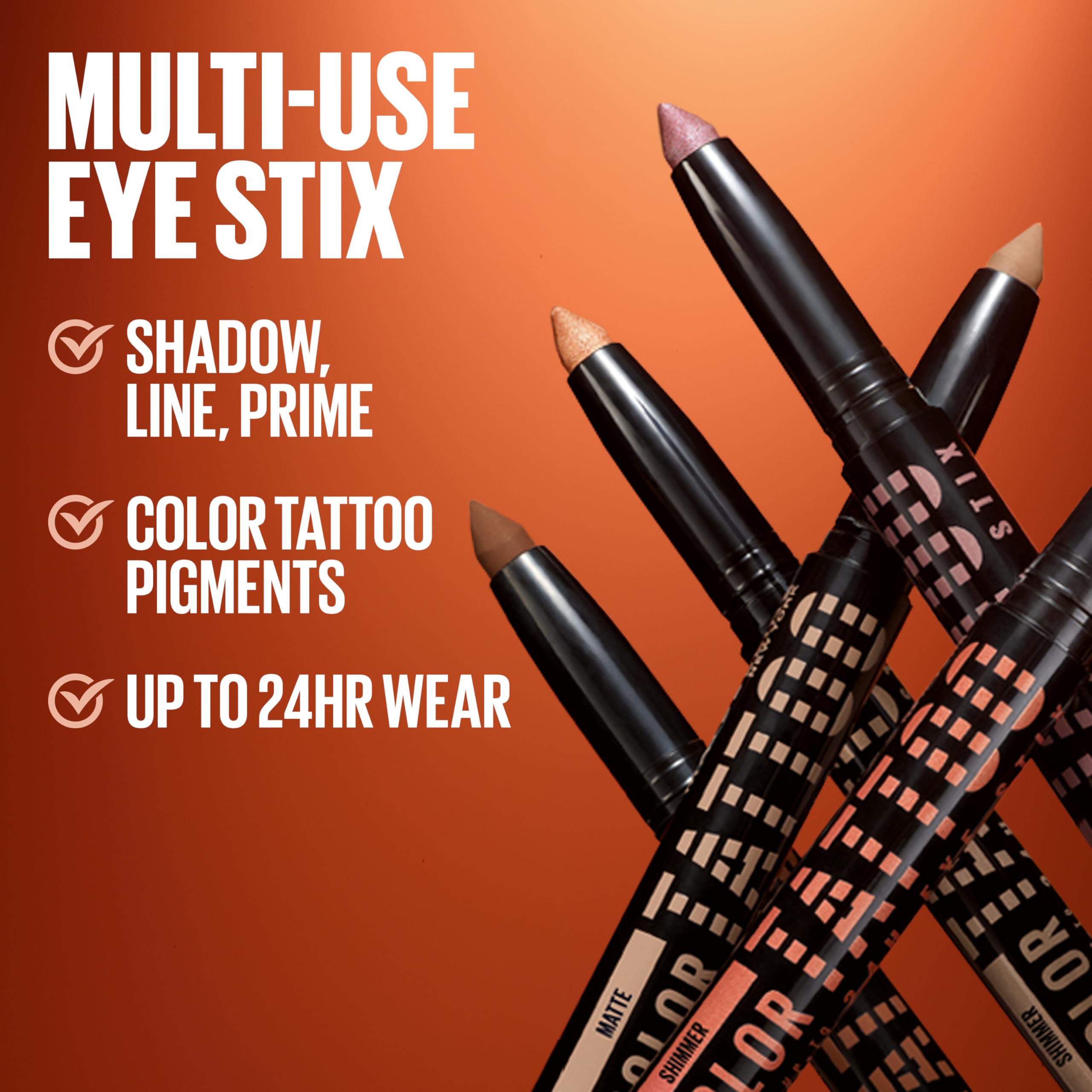 MAYBELLINE I Am Spicy stick tip close up showing creamy texture for smooth application