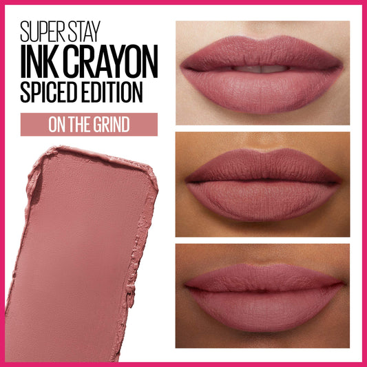 Maybelline ink crayon precision tip close-up for accurate lip definition