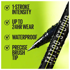 Maybelline pen tip close-up with 350 bristles for precise, controlled strokes