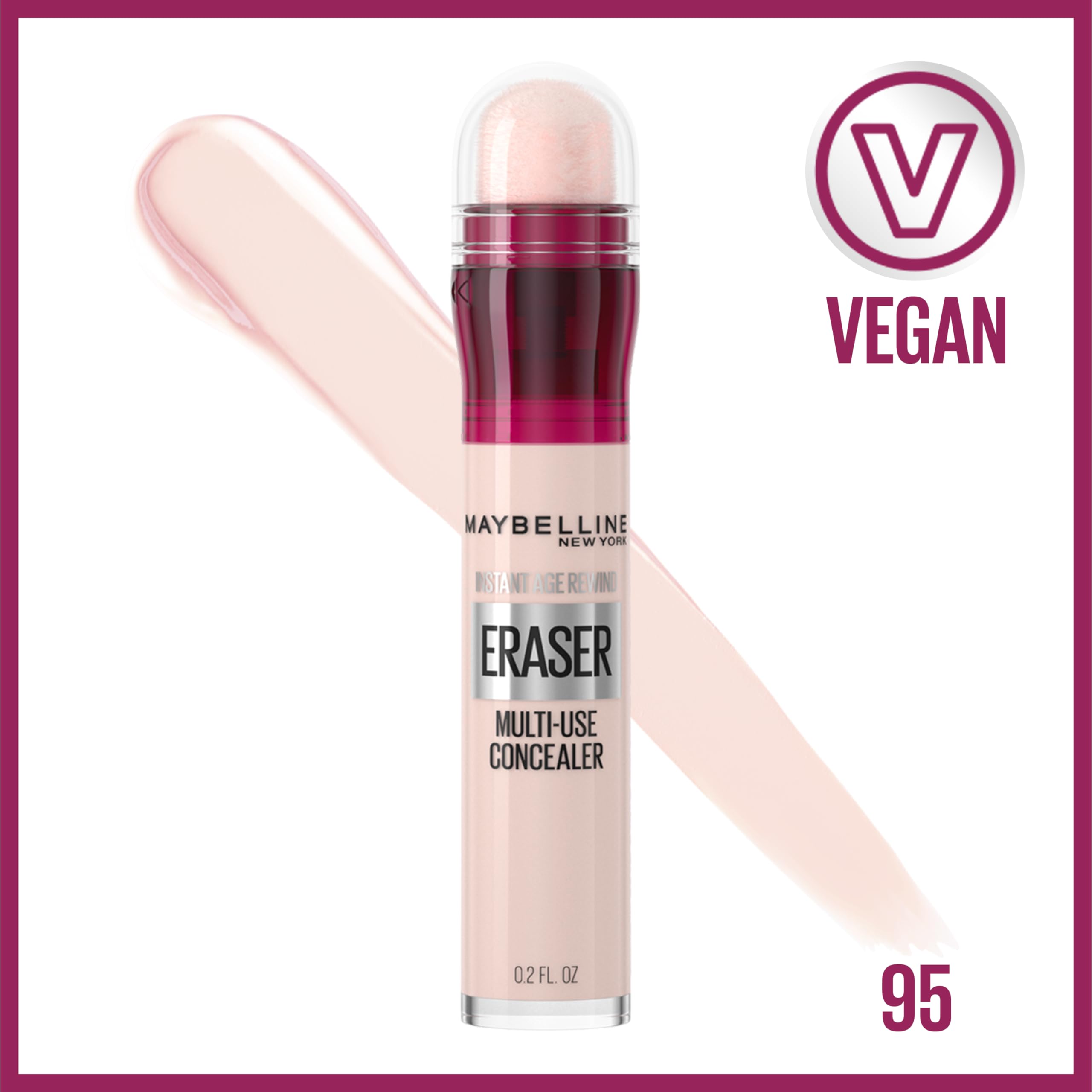 Maybelline applicator close-up demonstrating sponge tip for precise coverage benefit