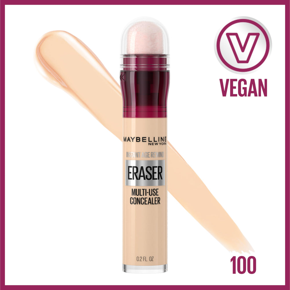 Maybelline sponge applicator close-up for precise, mess-free placement benefit