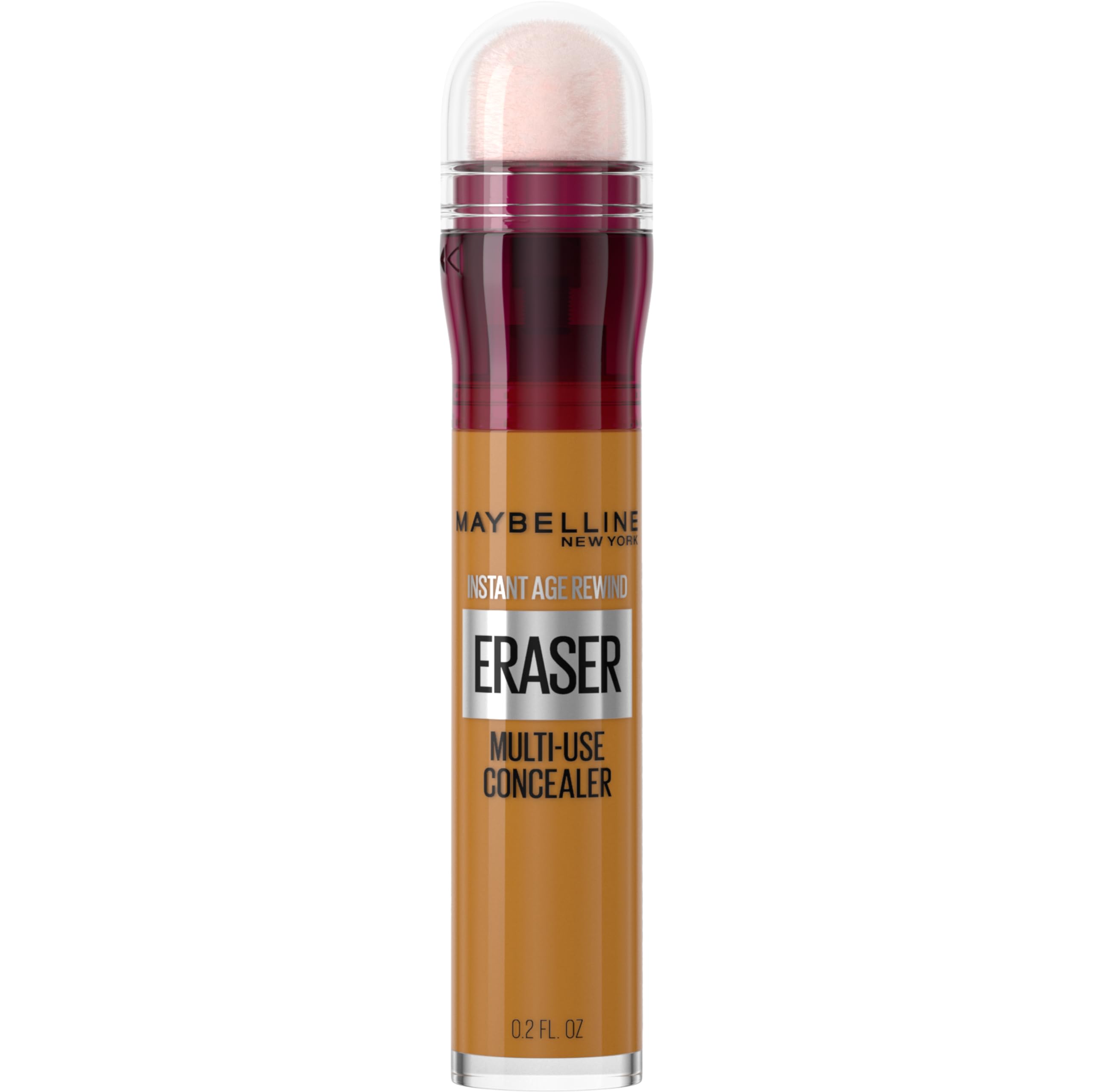 MAYBELLINE front packaging showing compact concealer and shade label benefits portability