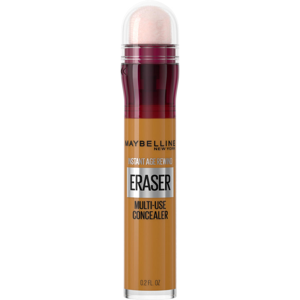 MAYBELLINE front packaging showing compact concealer and shade label benefits portability