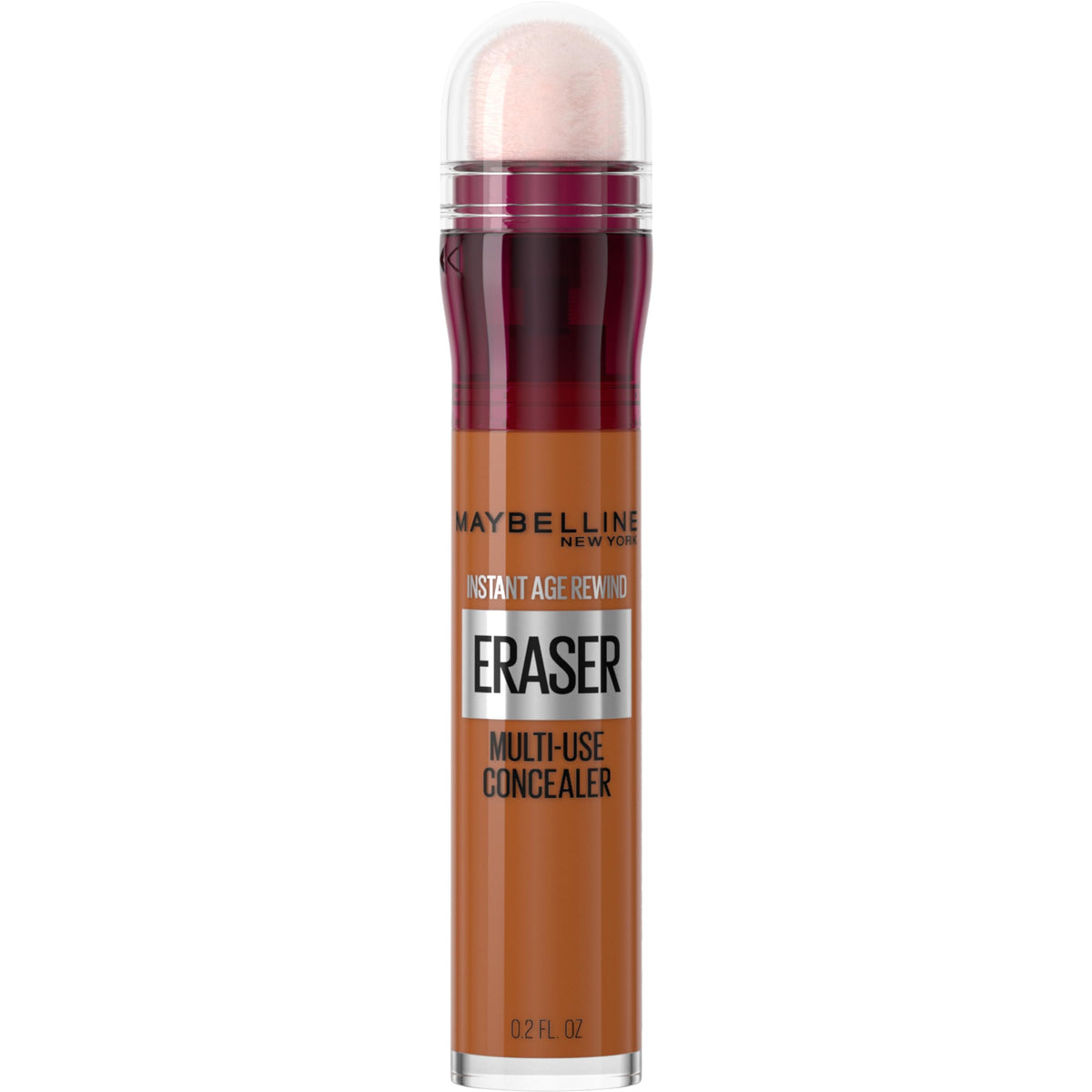 maybelline front packaging showing concealer tube and brand benefits