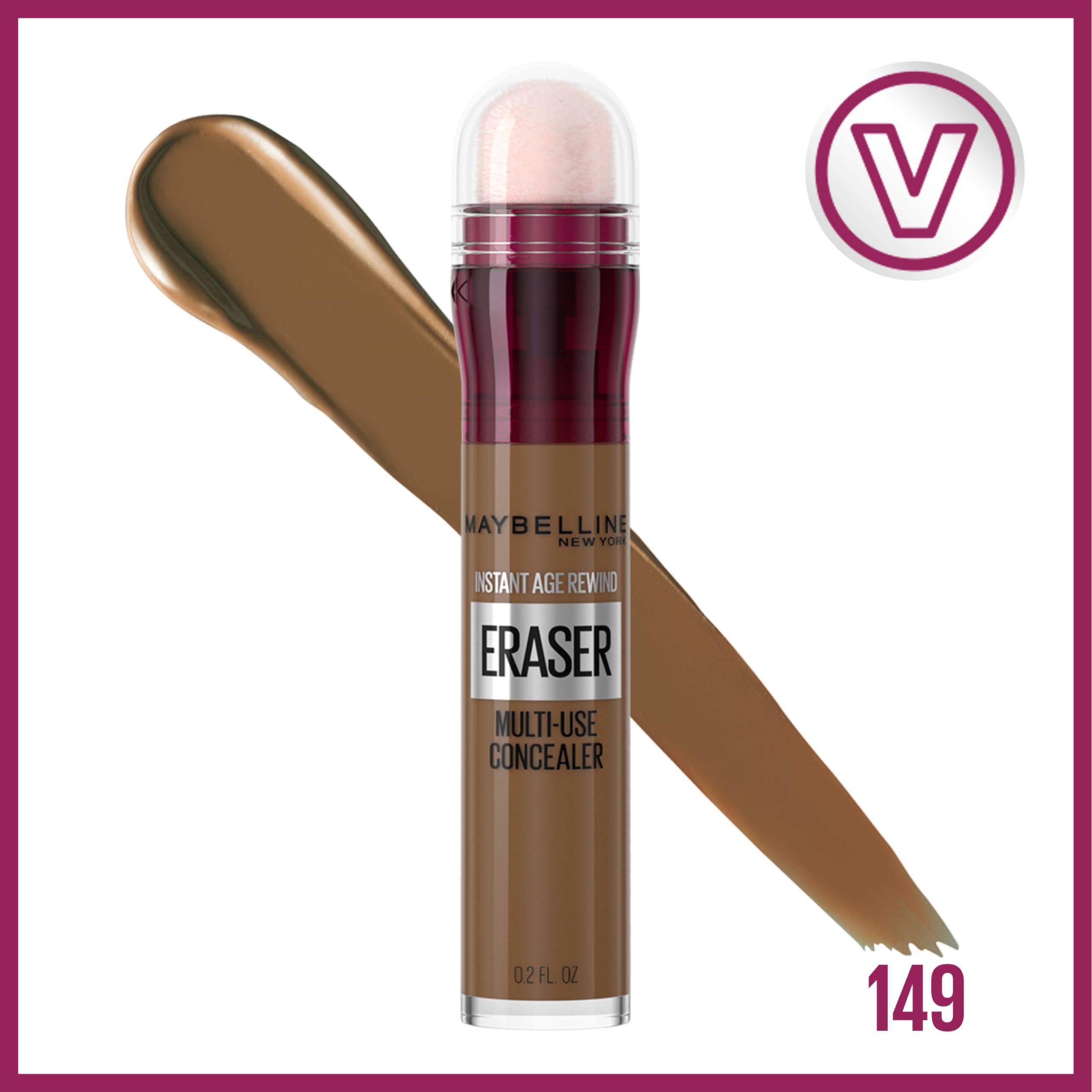 Maybelline sponge-tip close-up applicator for precise under-eye coverage
