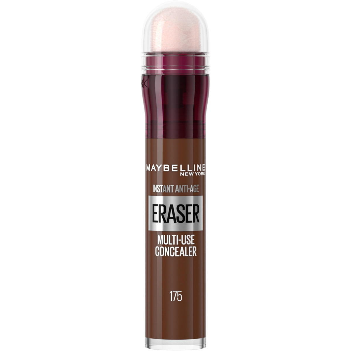 Maybelline front packaging showing compact concealer pen and benefits