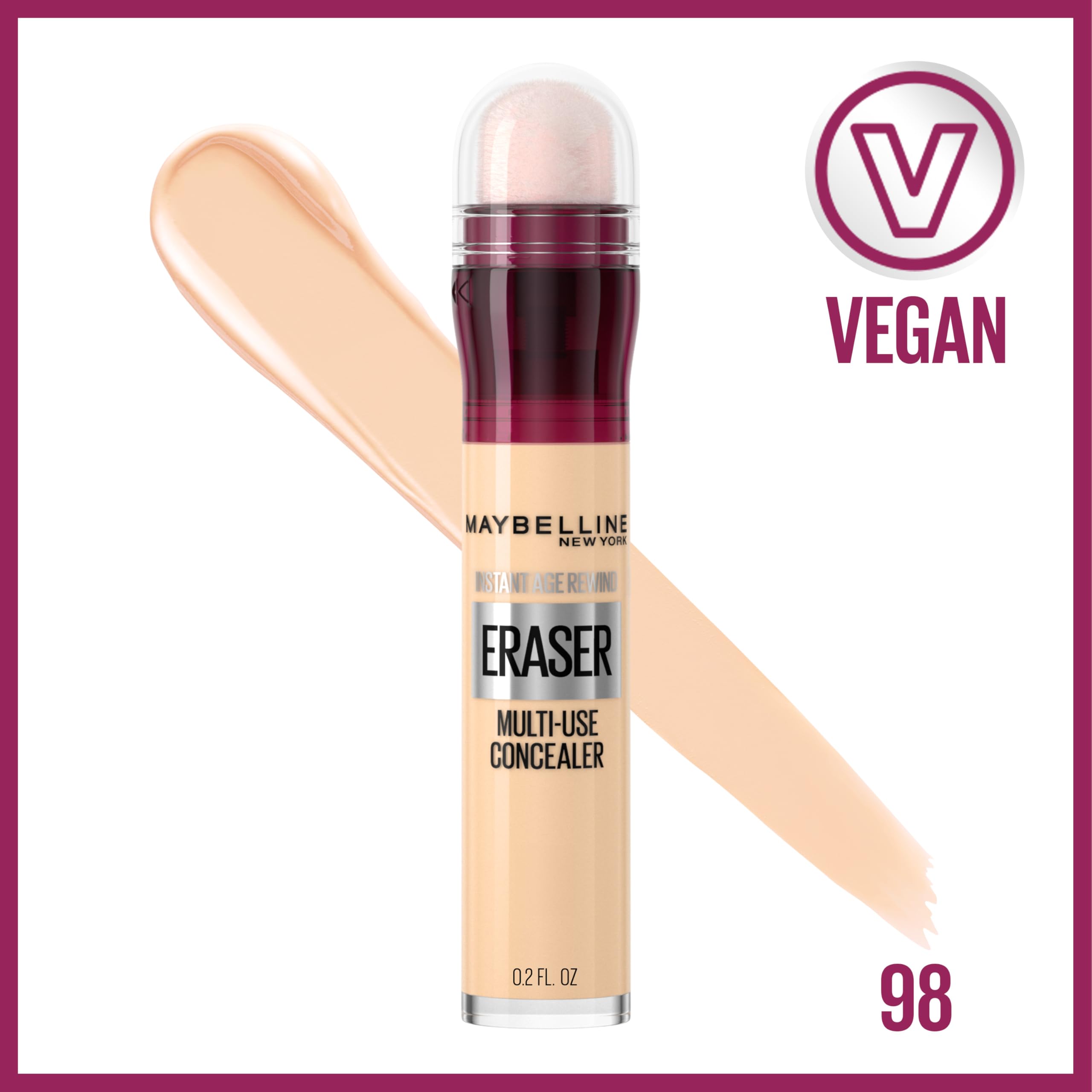 MAYBELLINE sponge-tip applicator close-up highlighting easy, precise application