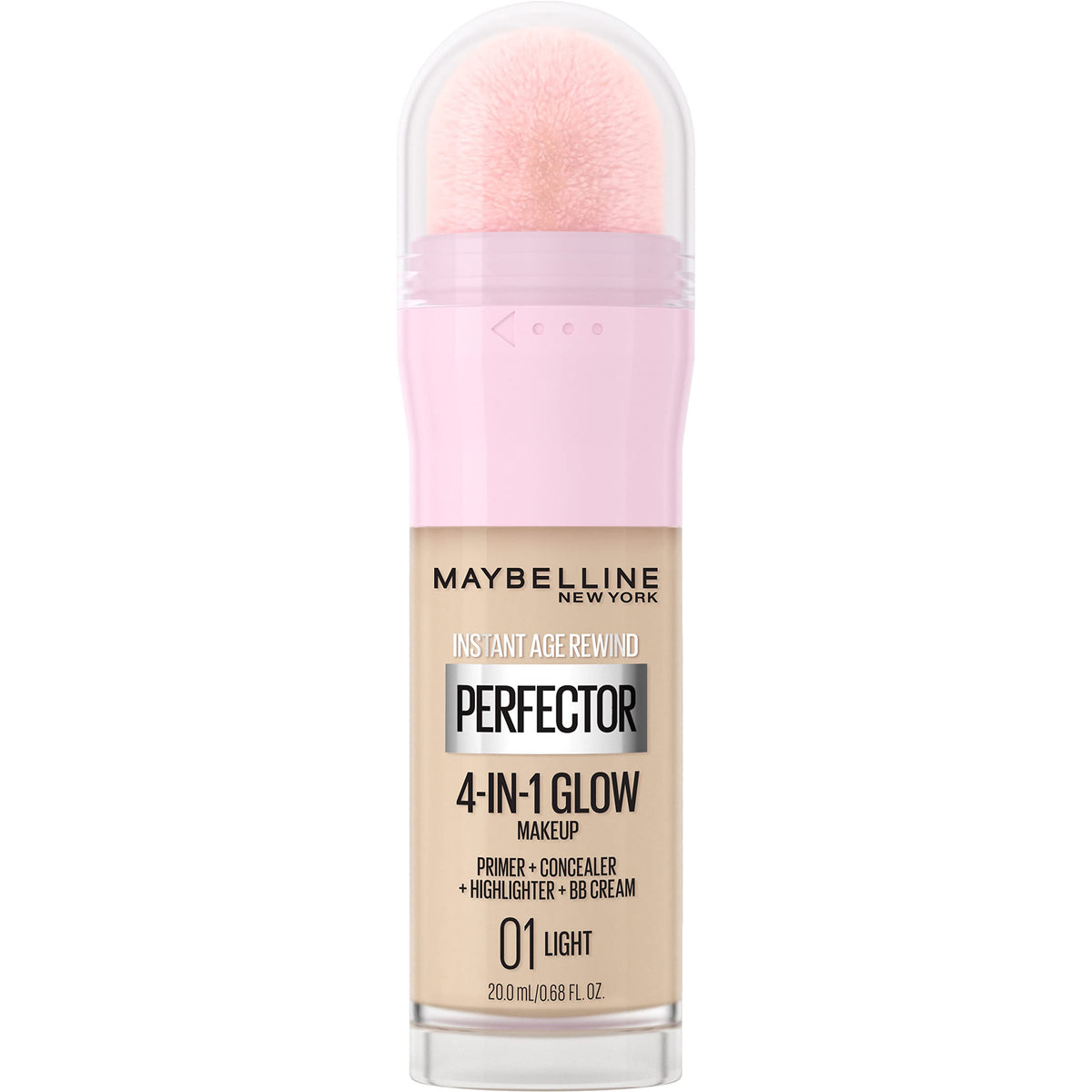 Maybelline Instant Age Rewind front packaging showing product and shade