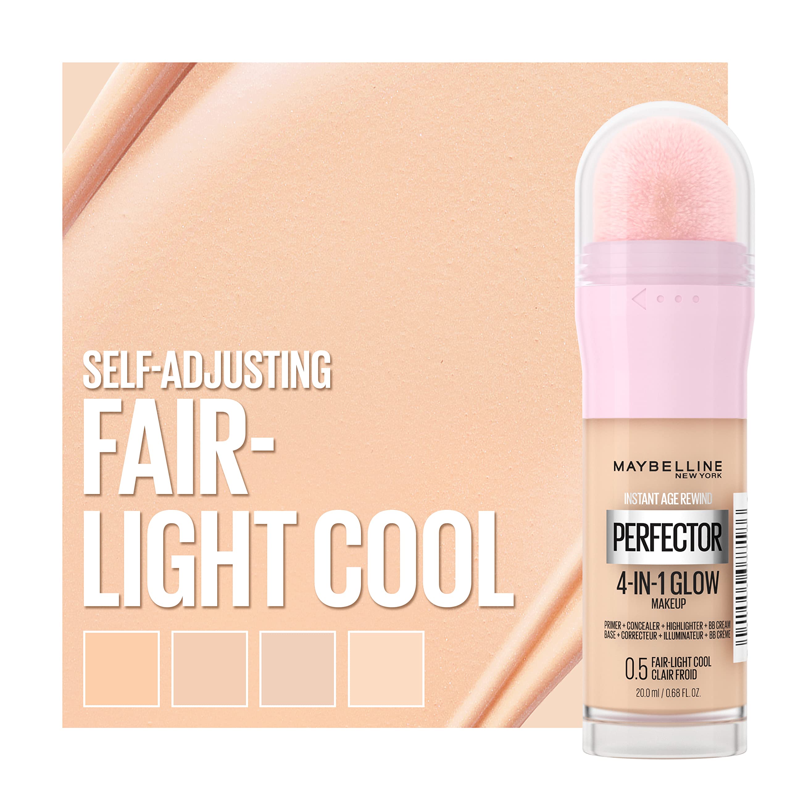 Maybelline Instant Perfector inside a makeup bag ready for quick touchups on the go