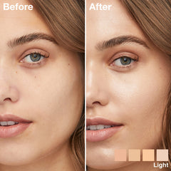 Maybelline Instant Age Rewind creamy texture swipe demonstrating lightweight glow