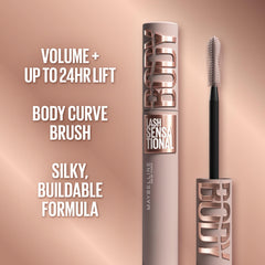 Maybelline wand with silky formula texture for smooth, buildable volume