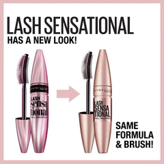 Maybelline Lash Sensational brush close-up highlighting ten-layer bristles for fuller fan