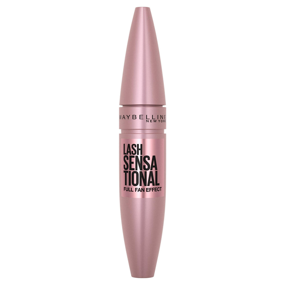 Maybelline Lash Sensational front packaging showing product and shade benefits