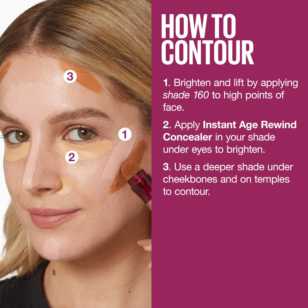 MAYBELLINE in bathroom setting illustrating daily makeup routine