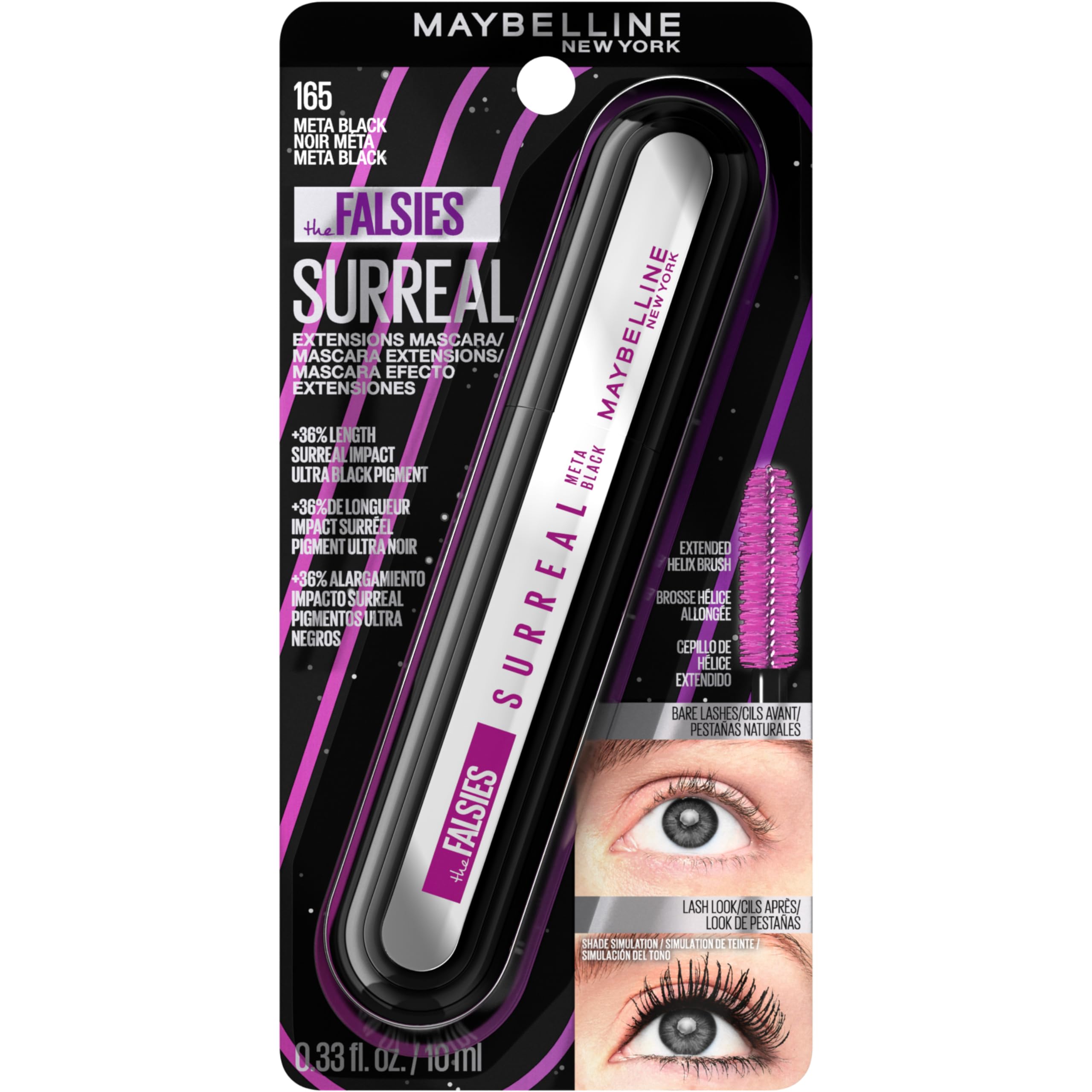 Maybelline lifestyle model wearing mascara illustrating bold eye impact