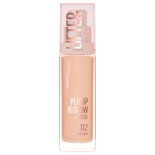 MAYBELLINE bottle front view showing label and shade 112 for instant recognition and shade matching