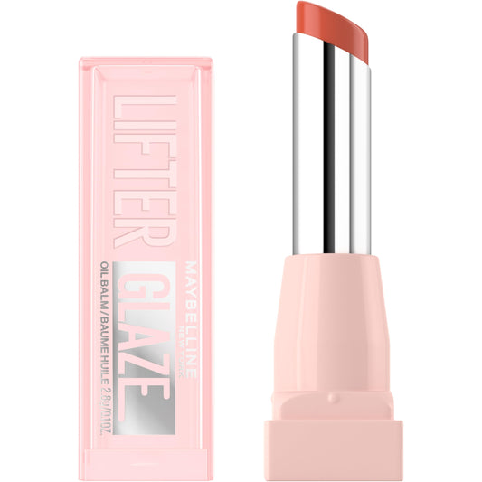 maybelline front packaging shows sleek tube and glossy finish benefit hydration
