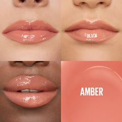 Maybelline Lifter Gloss Amber XL wand applicator for quick even coverage