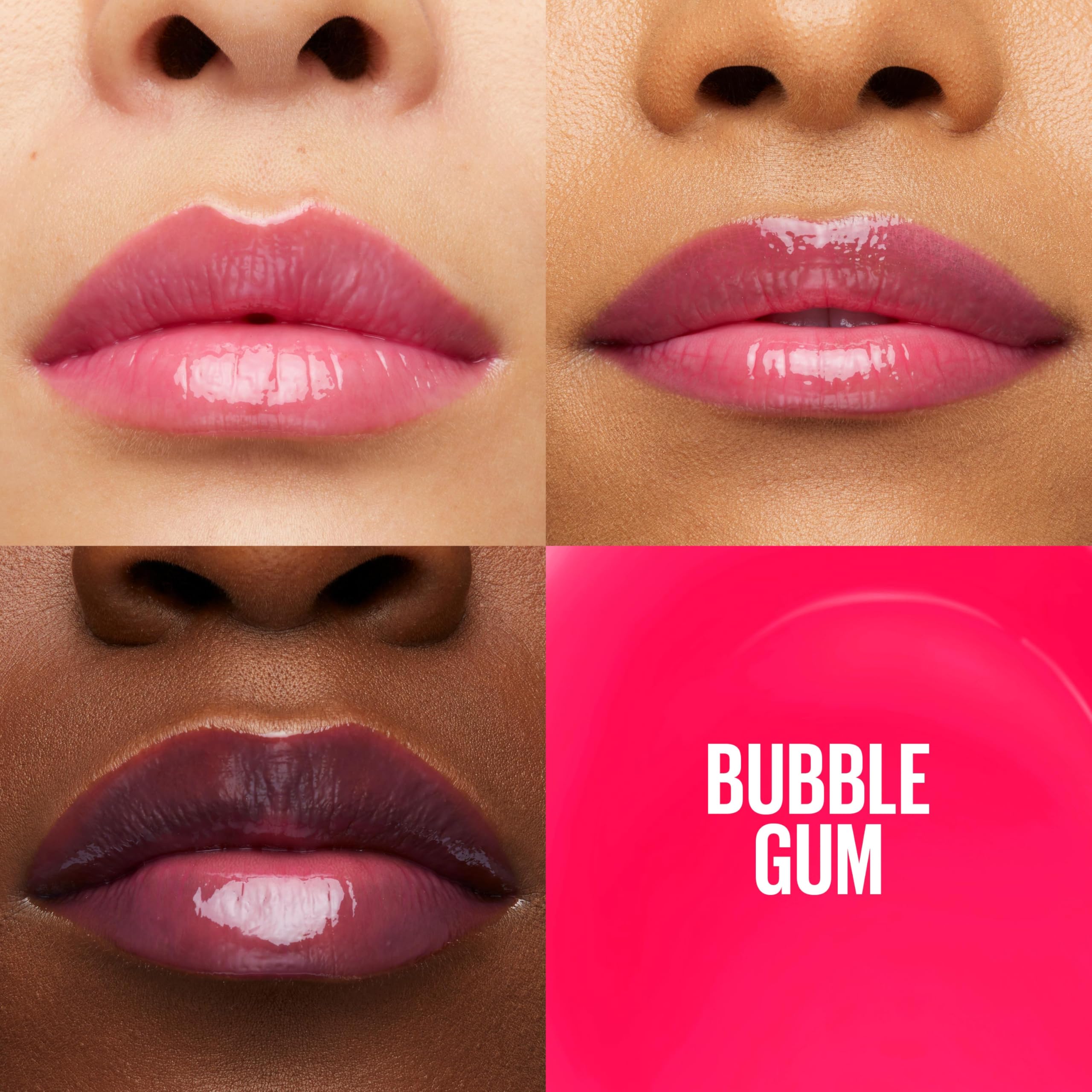 Maybelline Lifter Gloss XL applicator close-up demonstrating even product distribution