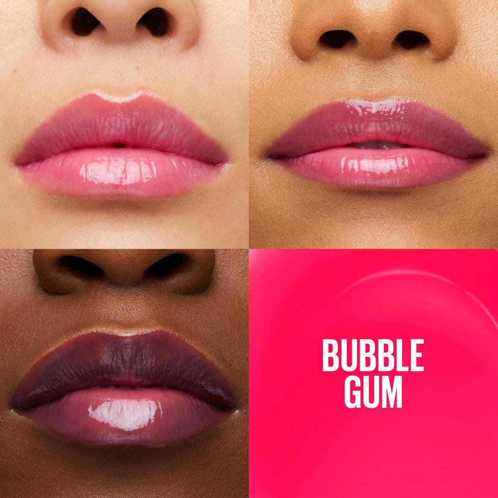 Maybelline Lifter Gloss XL applicator close-up demonstrating even product distribution