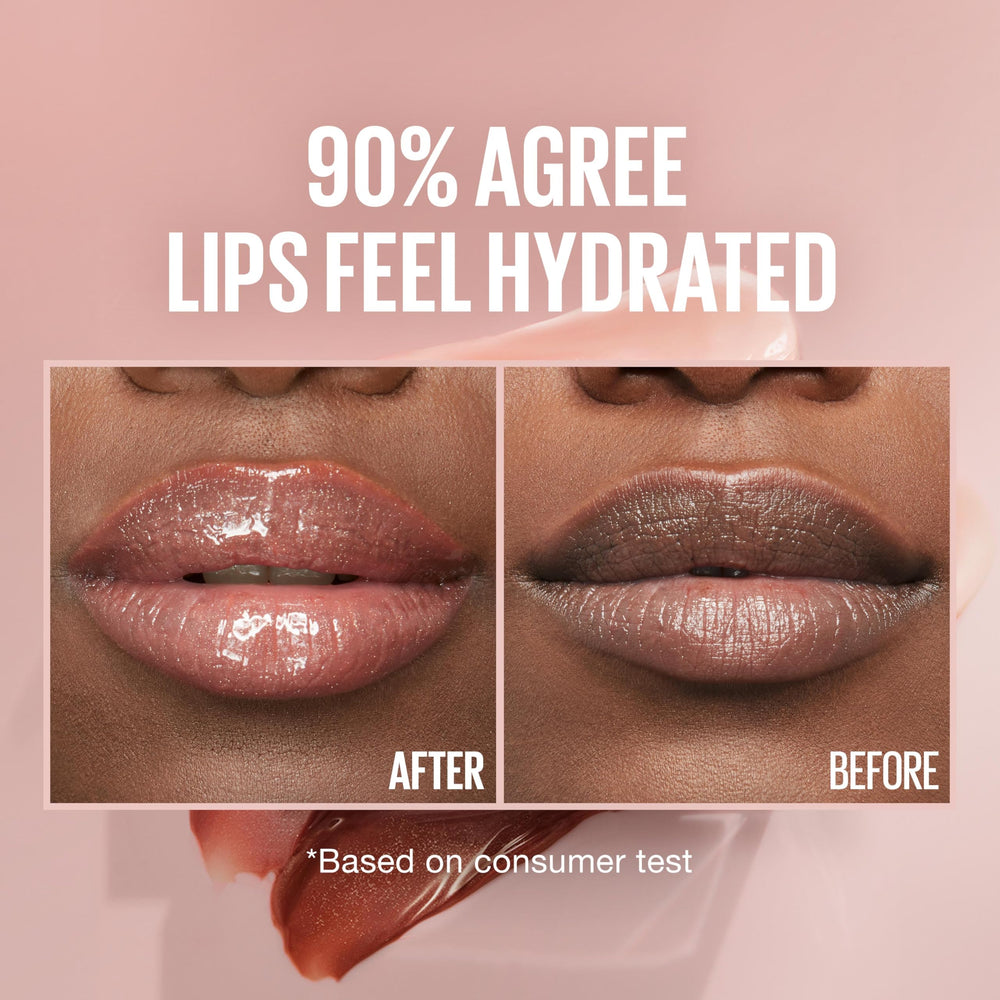 Maybelline Lifter Gloss Topaz on model lips for plumper-looking, luminous result