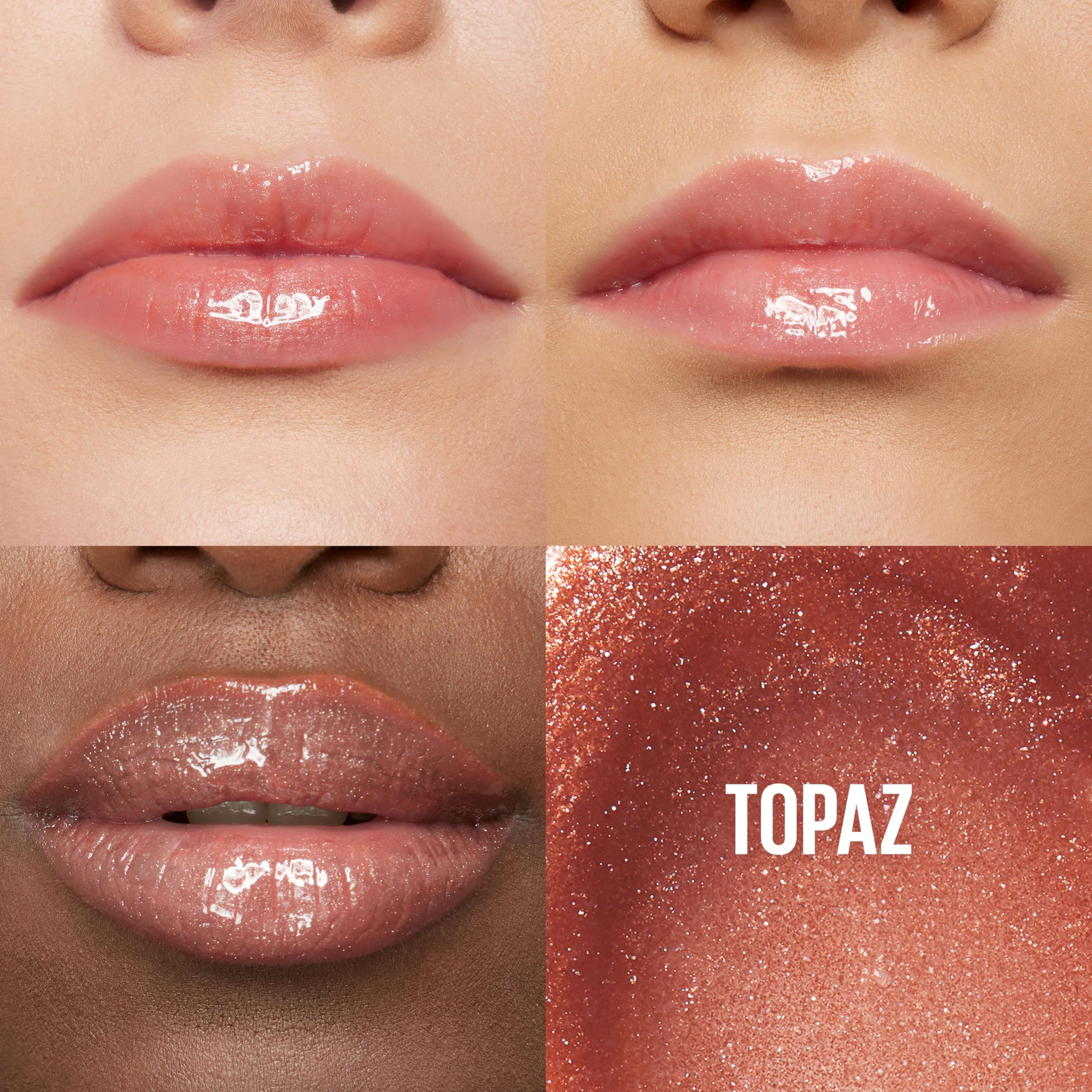 Maybelline Lifter Gloss Topaz XL wand applicator delivering one-swipe coverage