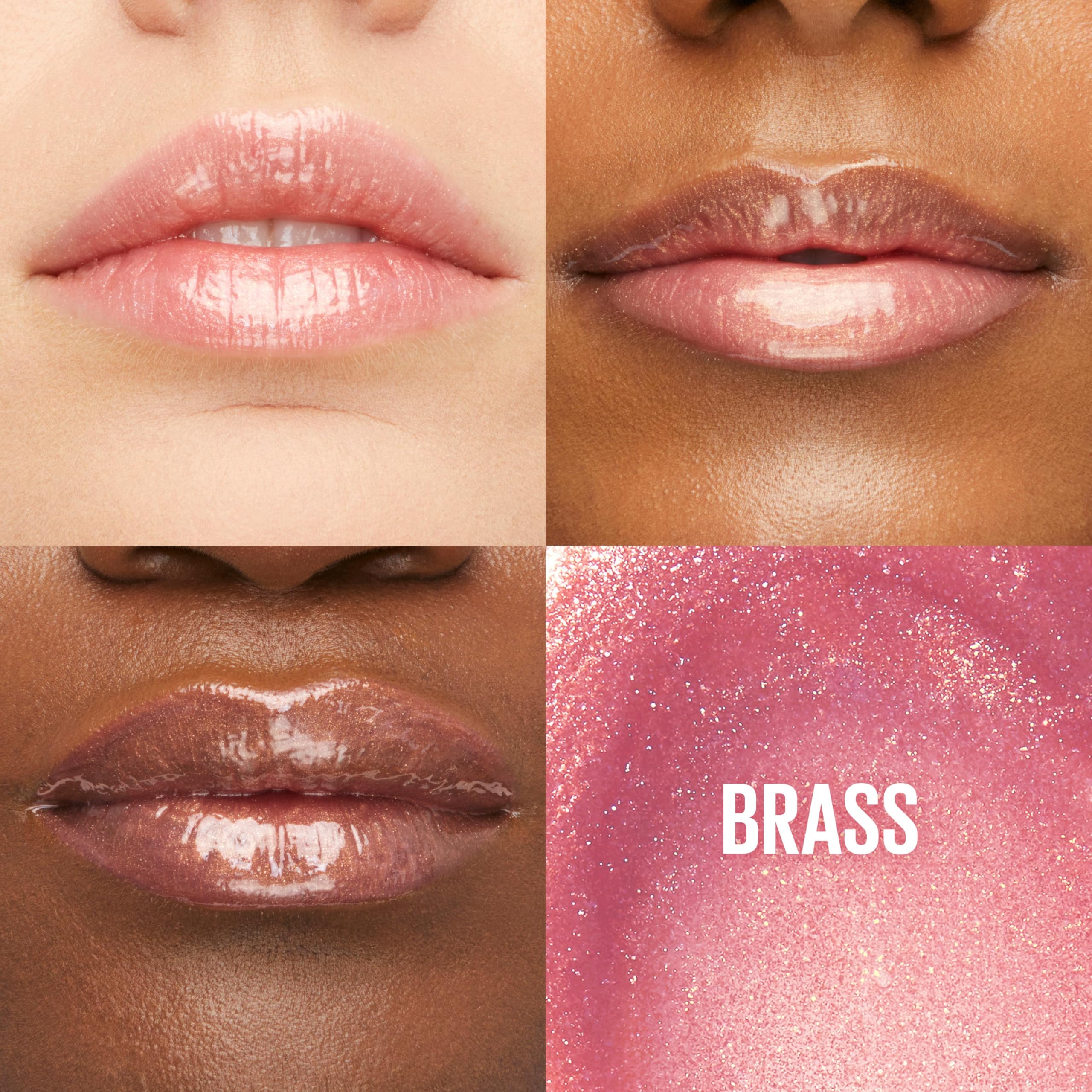 Maybelline lifter gloss XL wand applicator close-up for even, quick application benefit
