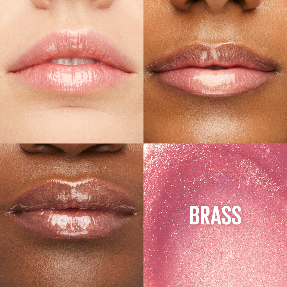 Maybelline lifter gloss XL wand applicator close-up for even, quick application benefit