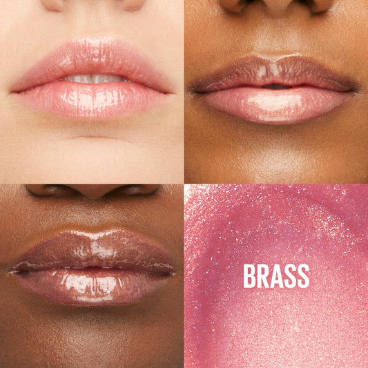 Maybelline lifter gloss XL wand applicator close-up for even, quick application benefit