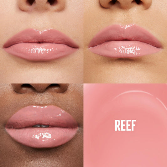 Maybelline lifter gloss XL wand closeup for even application and quick coverage