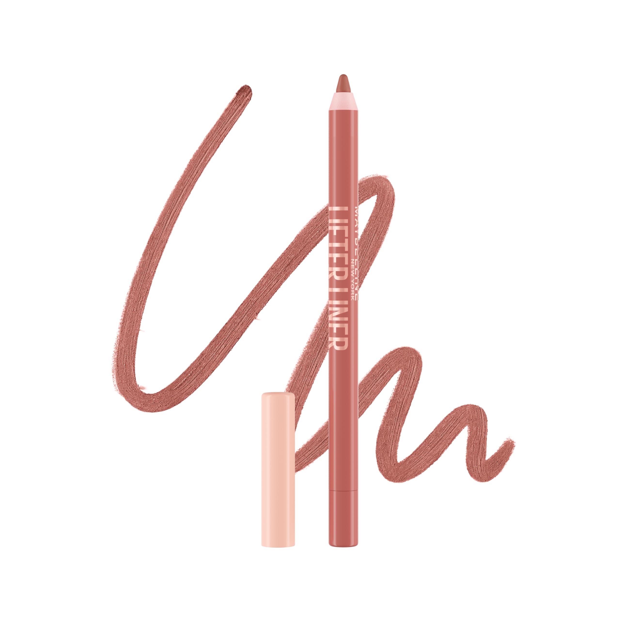 Maybelline application on lips in lifestyle setting showing defined, lifted natural result