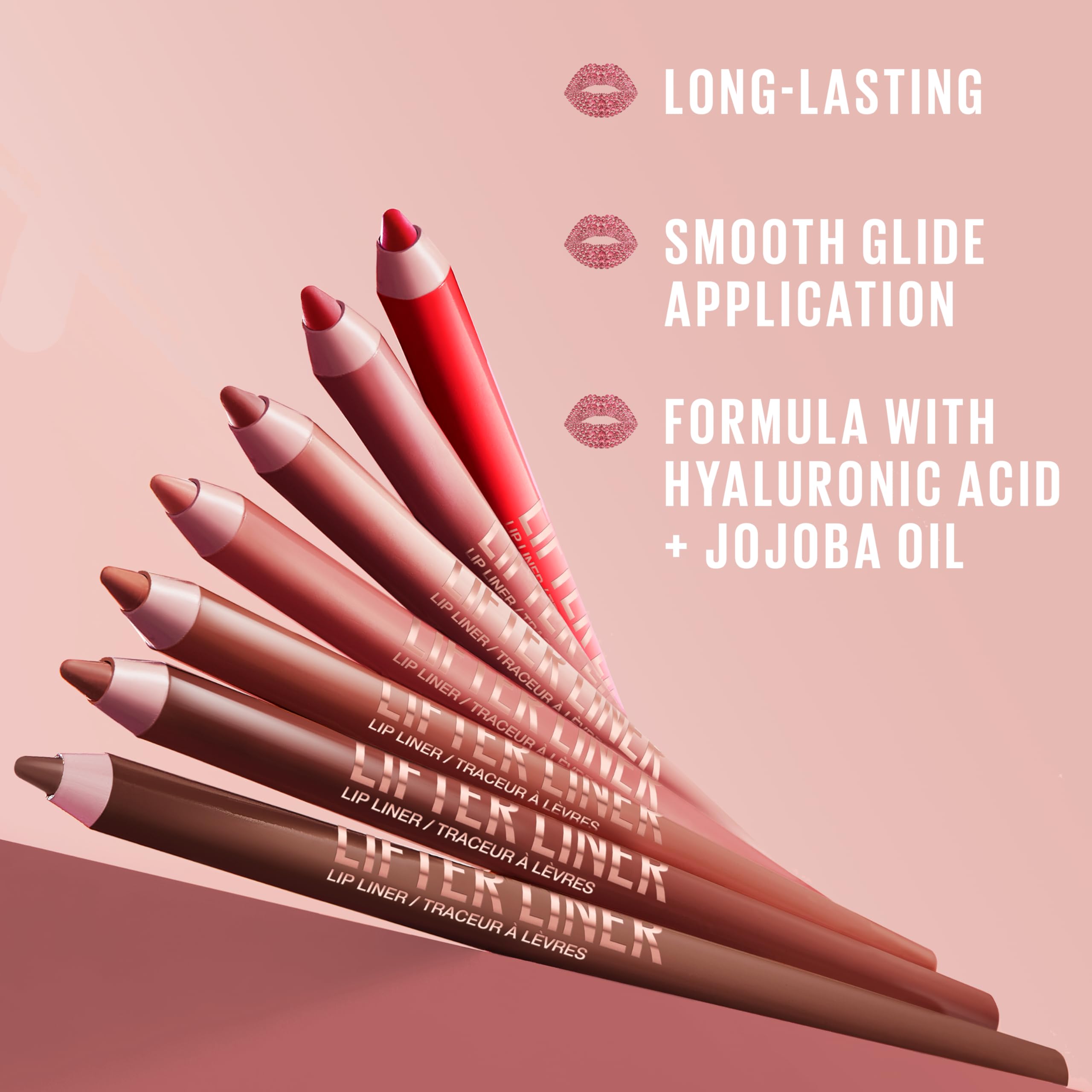 MAYBELLINE swatch of Lifter Liner texture displaying creamy finish and blendability benefit