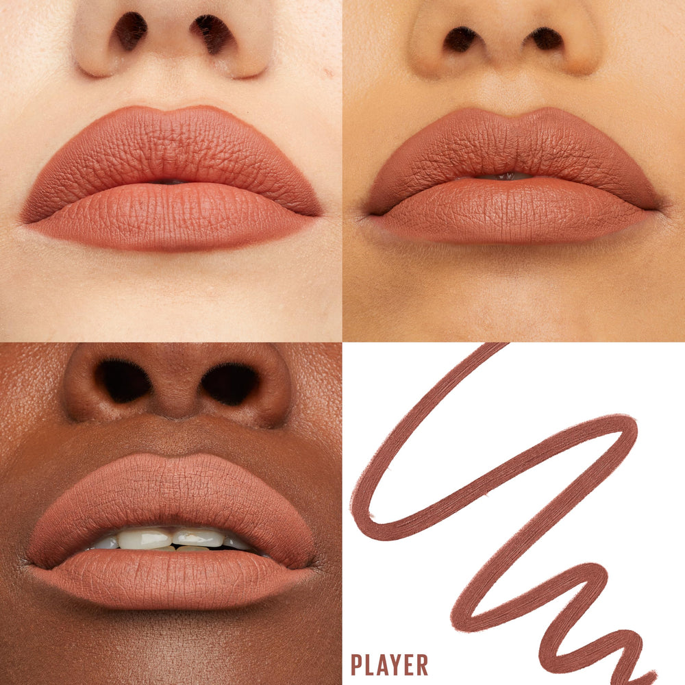 Maybelline lifter liner tip close-up highlighting sharpenable point and control benefit
