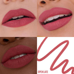 Maybelline close-up pencil tip showing precision and clean lines for exact lip shaping